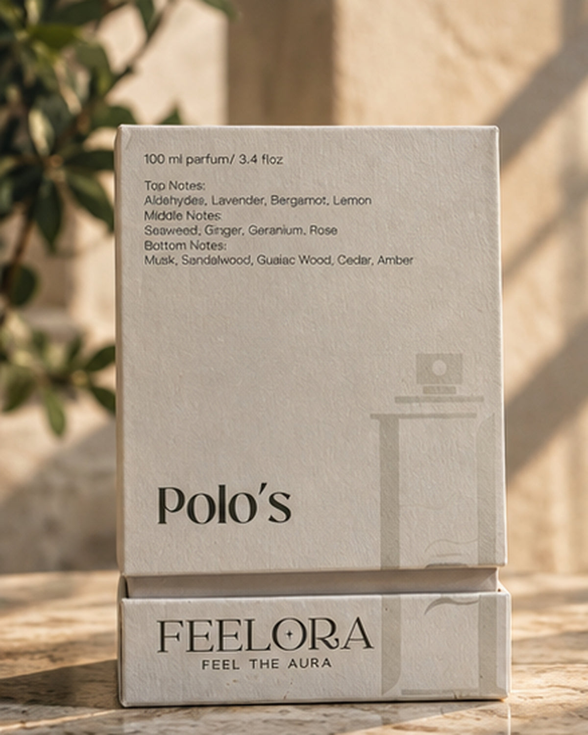 Feelora Polo's Eau de Parfum - Fresh Sporty Aquatic Parfum, 100 ML
