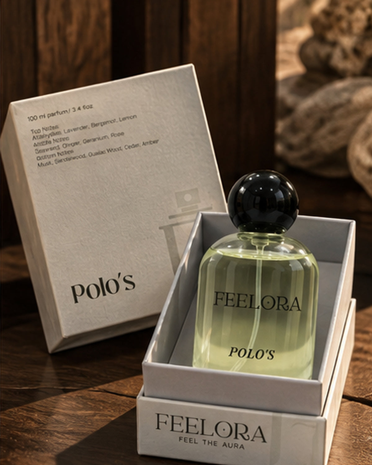 Feelora Polo's Eau de Parfum - Fresh Sporty Aquatic Parfum, 100 ML