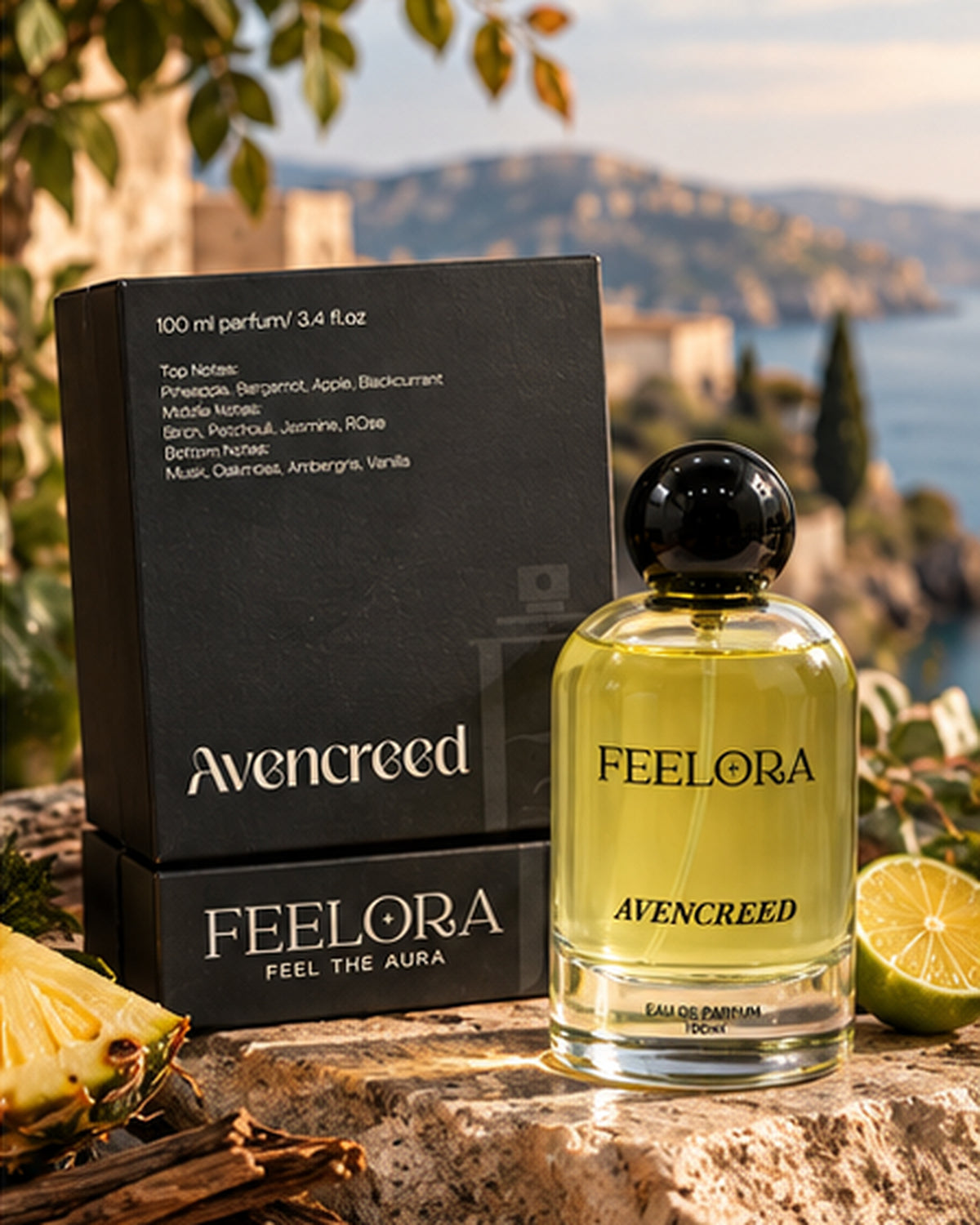 Feelora Avencreed Eau de Parfum - Fruity Woody Premium Parfum, 100 ML