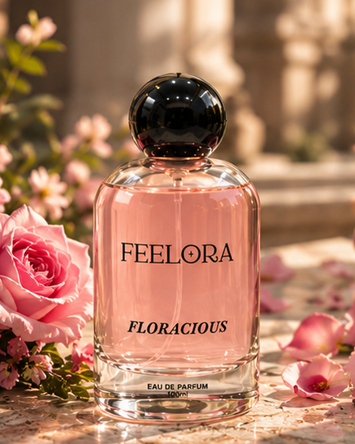Feelora Floracious Eau de Parfum - Fresh Floral Premium Parfum, 100 ML