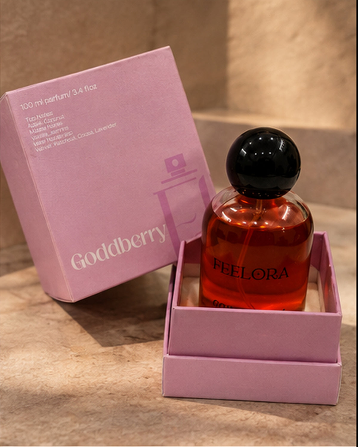 Feelora Godberry Eau de Parfum - Warm Vanilla Premium Parfum, 100 ML