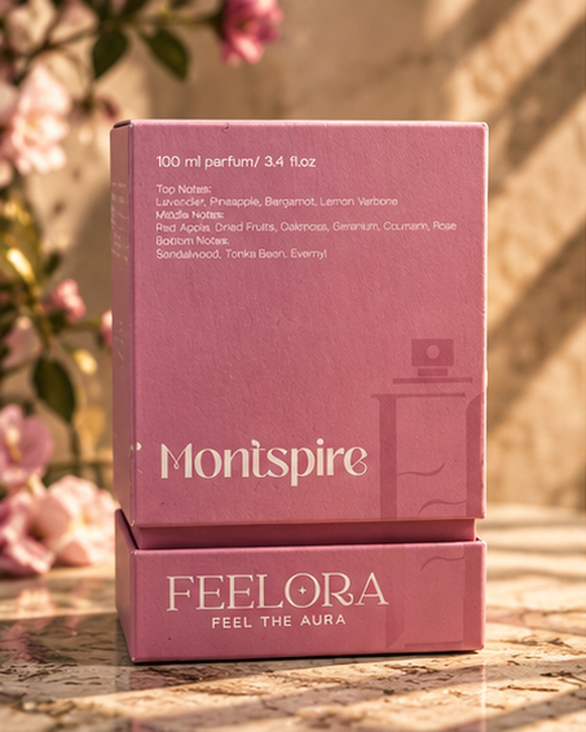 Feelora Montspire Eau de Parfum - Fresh Aquatic Woody Parfum, 100 ML