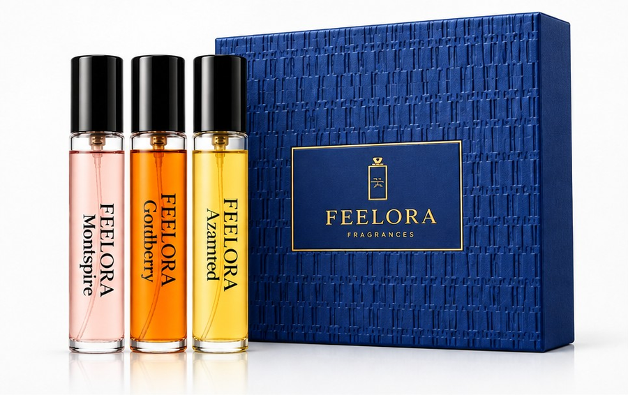 FEELORA Signature Trio Discovery Set, 3 x 25 ml Eau de Parfum