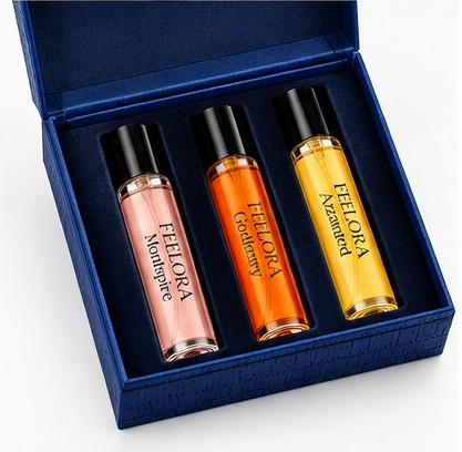 FEELORA Signature Trio Discovery Set, 3 x 25 ml Eau de Parfum